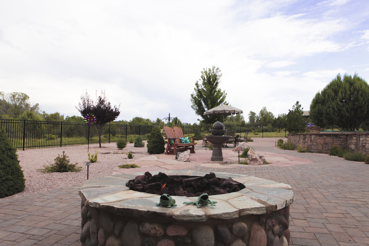 Zebrascapes backyard fire pits are custom built and professionally installed