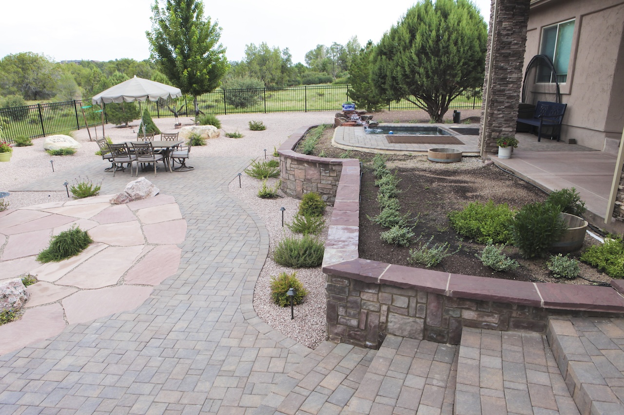 Zebrascapes custom patio design and installation
