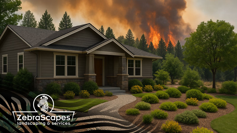 Protect your home this fire season with firewise landscaping services by Zebrascapes