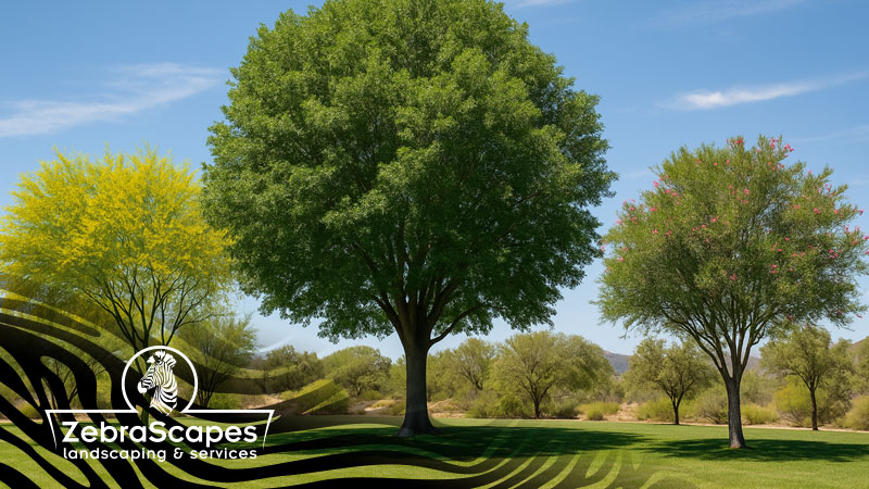 Zebrascapes landscaping helps keep Arizona shade trees strong and beautiful