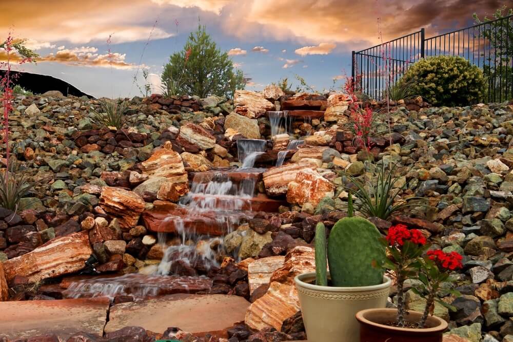 landscaping-service-waterfall-rocks-zebrascapes-prescott-valley-az
