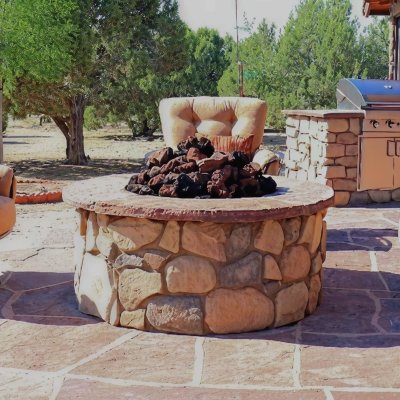 Round Fire Pit Talking Rock Prescott Zebrascapes